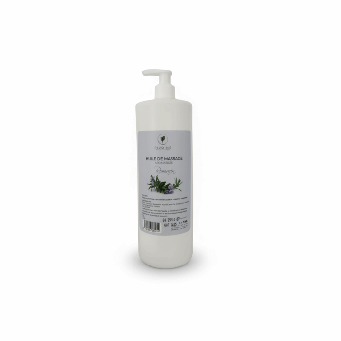 Copie de Beige Green Simple Product Feature Instagram Posts HUILE DE MASSAGE AROMATISE ROMARIN 250 ML – Image 1