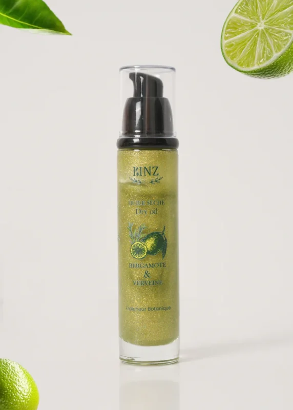 Huile Sèche Pailletée Bergamote – 50 ml