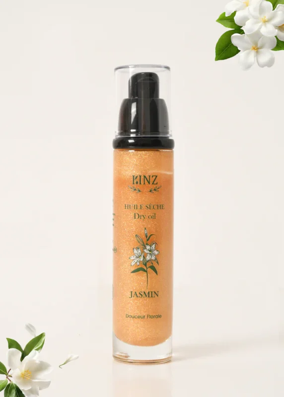 Huile Sèche Pailletée Jasmin – 50 ml